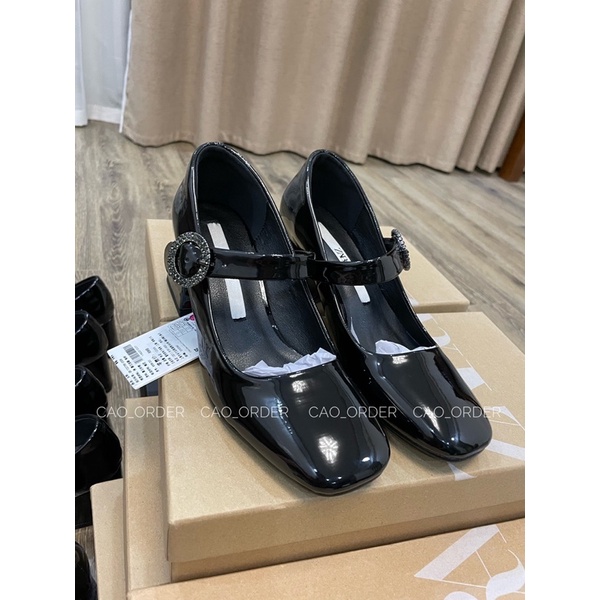 Giày Mary Jane đế trụ vuông Zara xuất xịn