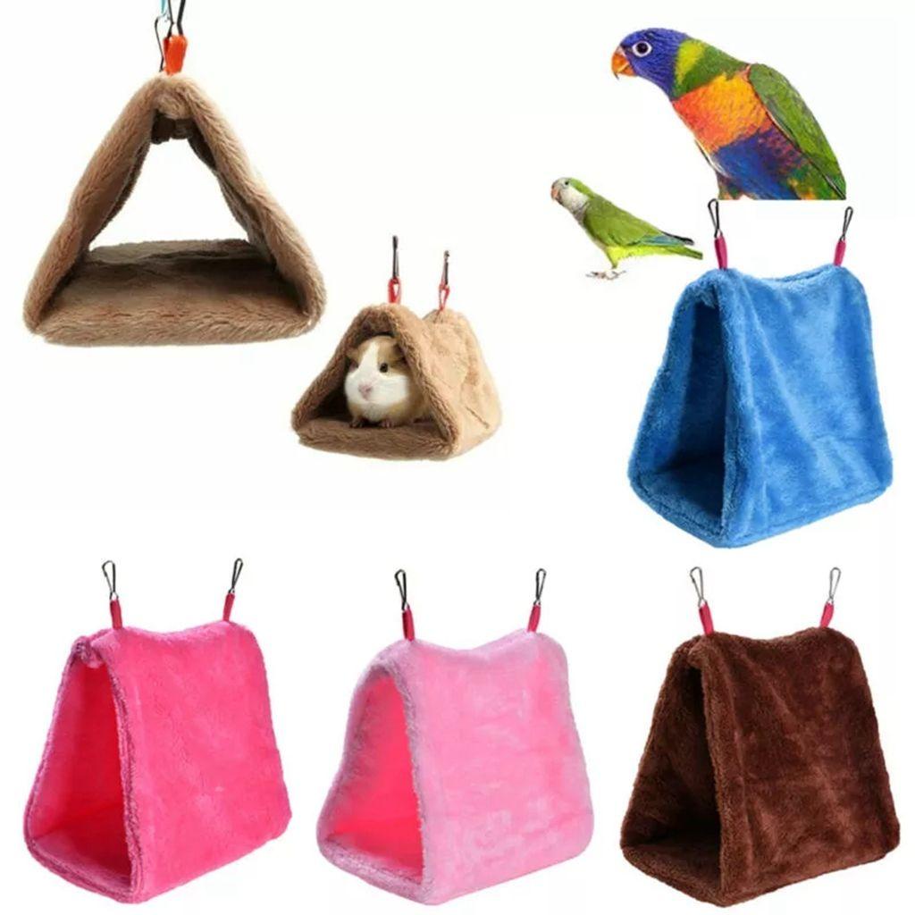 Võng Treo Hình Tam Giác Bằng Vải Bông Mềm Mại Làm Sạch Lồng Chim / Chuột Hamster / Chim Cảnh