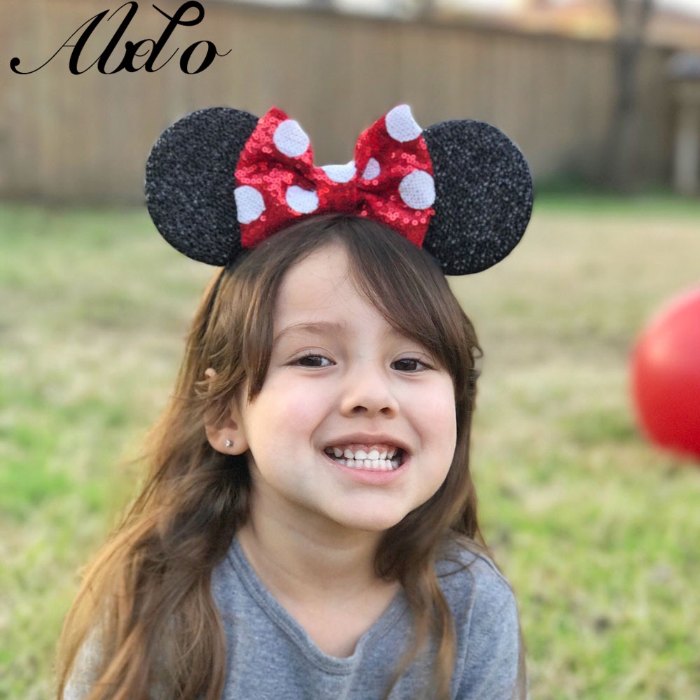 Băng Đô Hình Chuột Minnie Mickey Dễ Thương Cho Người Lớn Và Trẻ Em