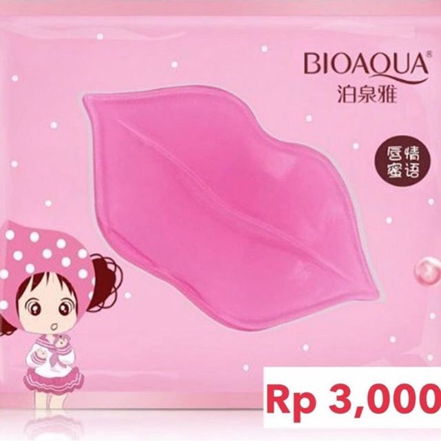 (hàng Mới Về) Mặt Nạ Môi Bioaqua Chiết Xuất Collagen Hồng / Trixie