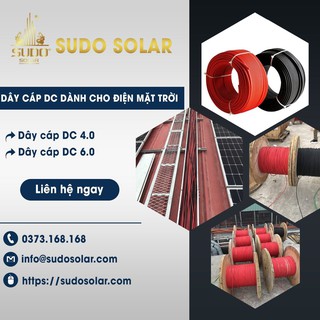Dây Solar DC 6.0 đỏ/đen-TUV Phụ Kiện Điện Năng Lượng Mặt Trời [Mua càng nhiều giá càng rẻ]