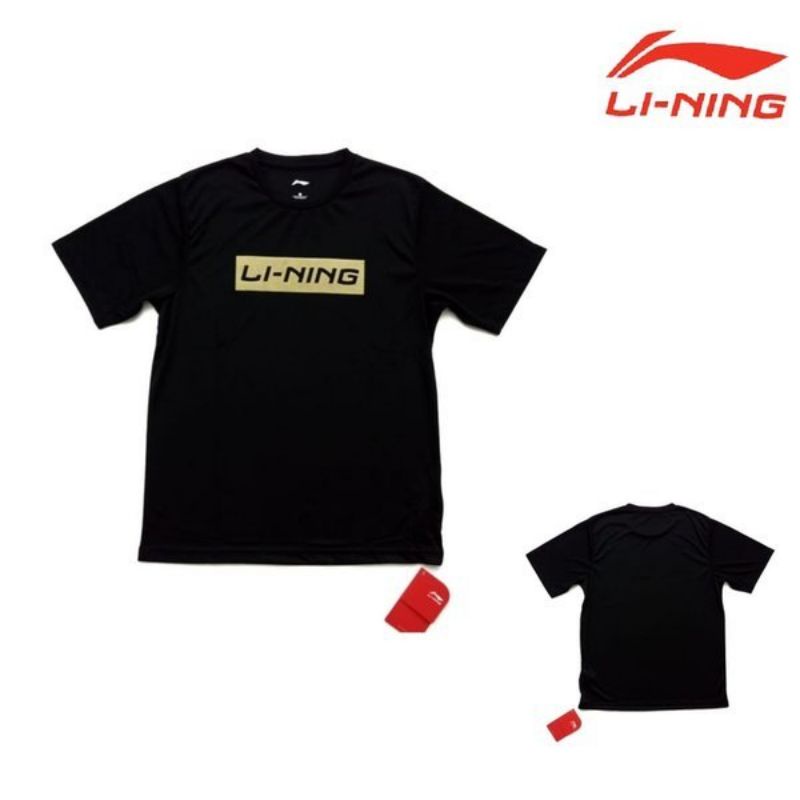 LI-NING Bộ Quần Áo Chơi Cầu Lông Màu Đen atsn 491