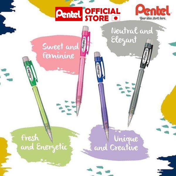 Bút Chì Kim Pentel Fiesta AX105 Ngòi 0.5mm | 4 Màu Sắc | Tiện Lợi Dễ Viết | Hạn Chế Gãy Ngòi