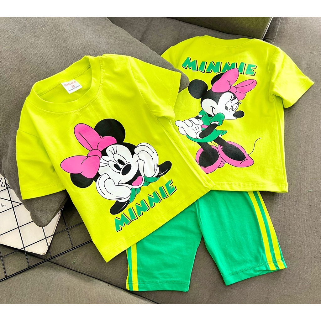 Bộ Quần Áo Bé Gái Set Đồ Lửng Ngố Thun Cotton Cho Bé Size Nhí Đại 9-43 Kg Thoáng Mát In Công Chúa Pony Homie Kids