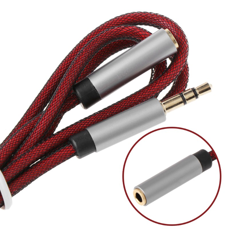Dây cáp nối dài tai nghe chốt cắm 3.5mm cho Xiaomi Huawei Samsung Htc