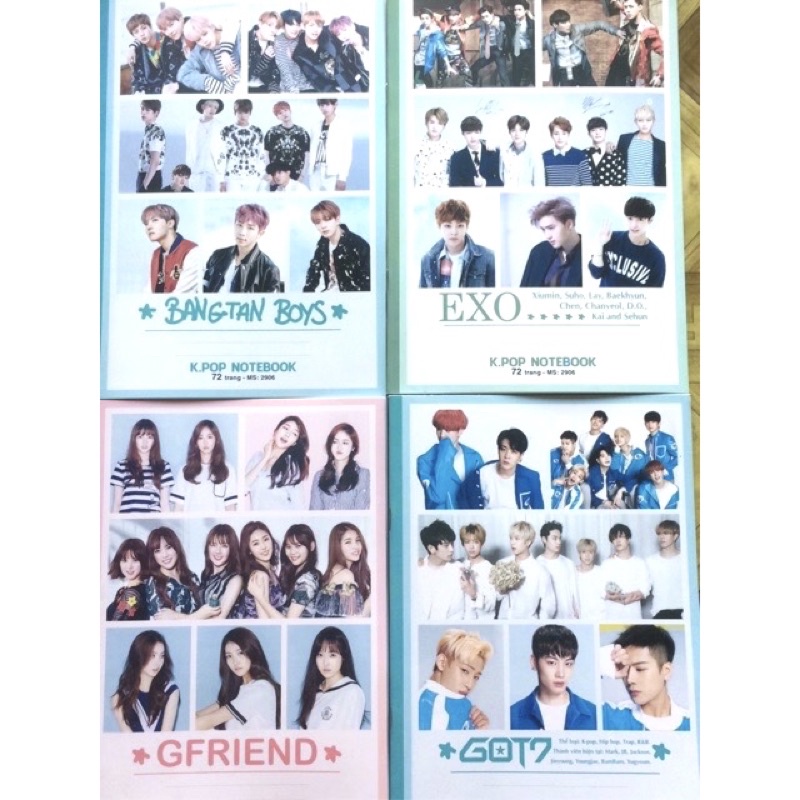 SỈ 10 quyển VỞ THẾP KPOP 72 TRANG KẺ NGANG.HẢI TIẾN LOẠI ĐẸP