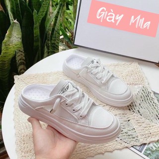 Giày sục thể thao nữ độn đế 3p thoáng mát