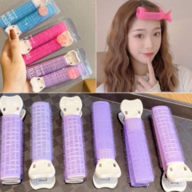 Set 2 Lô Kẹp Phồng Chân Tóc Có Kẹp Giữ Cố Định Tóc Mái Siêu Xinh