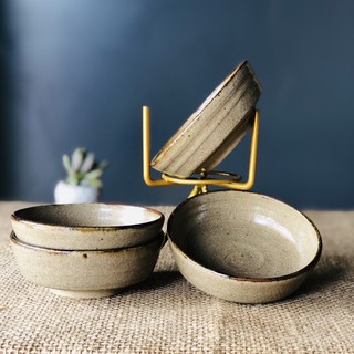 chén gốm mộc nông
