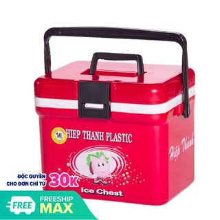 [GIỮ NHIỆT ĐẾN 24H] Thùng đựng đá giữ nhiệt 12L ( thực 8L) quai xách có nút gài chắc chắn cao cấp