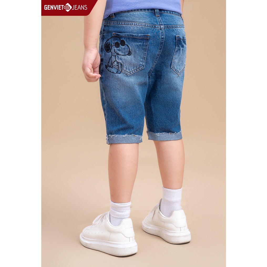 Quần Ngố Genviet Jeans Kid Thời Trang Bé Trai NQ304J1808