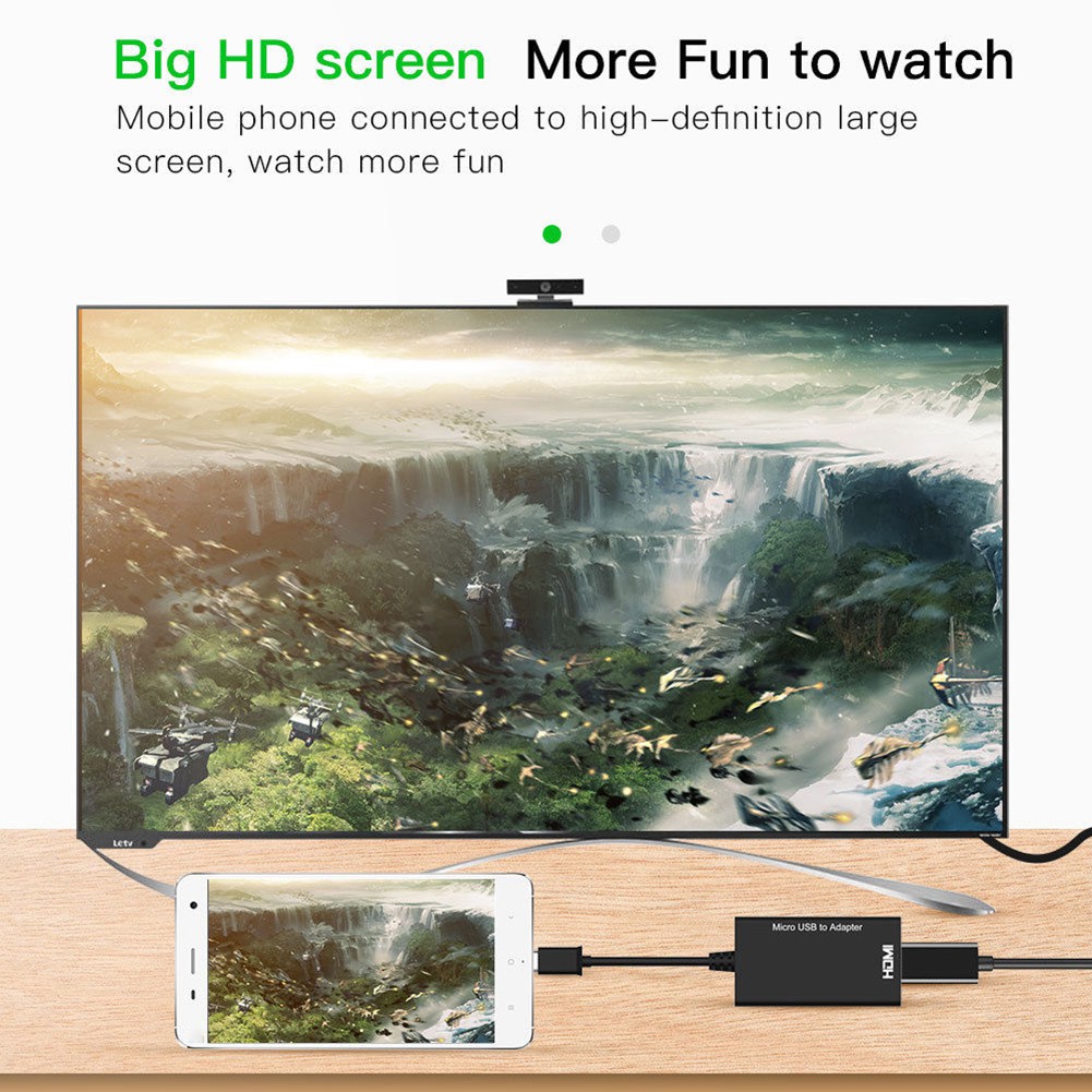 Đầu Chuyển Đổi 5pin Micro Usb Sang Hdmi 1080p Hd Tv Cho Android