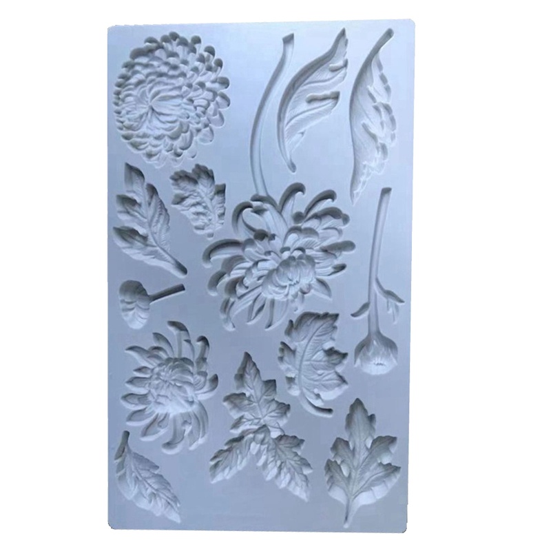 Khuôn Silicone Tạo Hình Hoa Cúc Làm Xà Phòng DIY