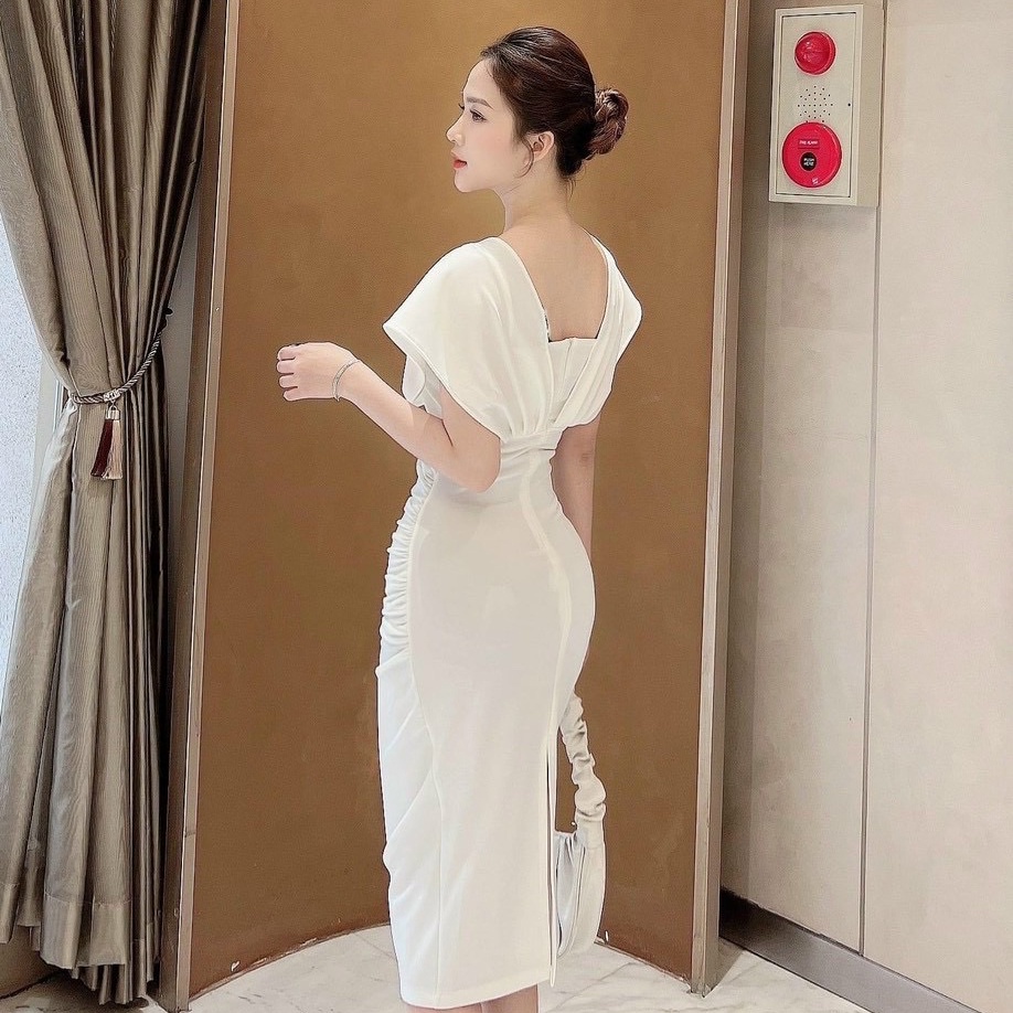 Đầm nữ body siêu xinh thiết kế kiểu cách mới mẻ trẻ trung chất liệu umi mềm mại thoáng mát thời gian Bella Luu Shop