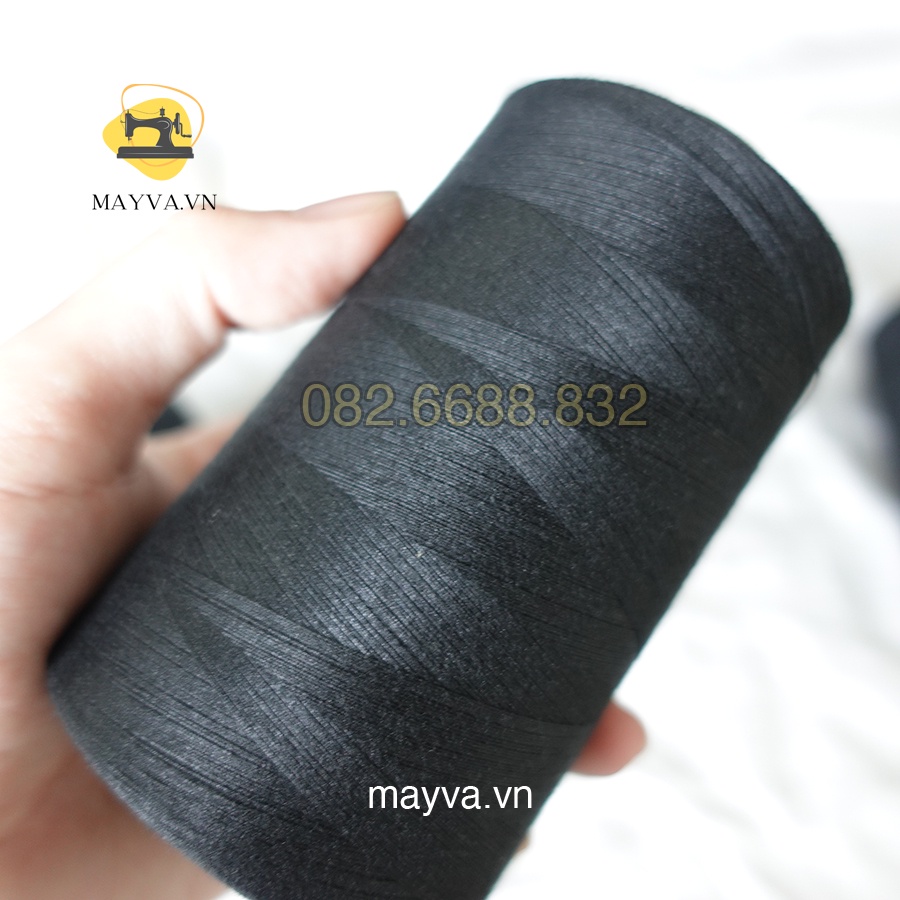 Chỉ May Đen Hansung 1 Cuộn 5000m Sợi 60/3