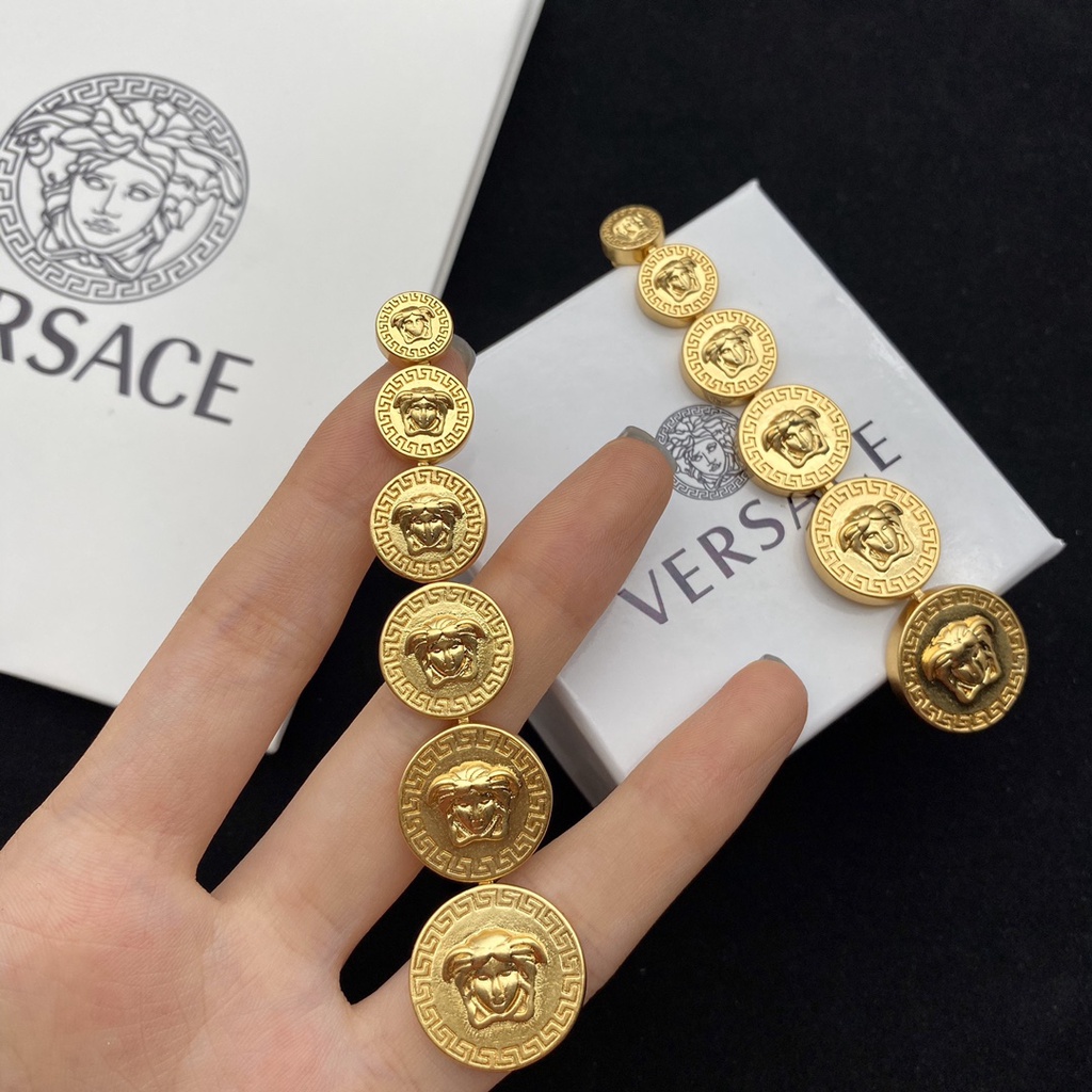 Bông Tai Versace Mới Medusa Queen 6A4V 8NVU A7CX