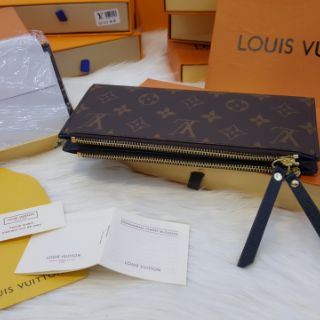 Ví hoa nâu 2 khóa size 20 fullbox
