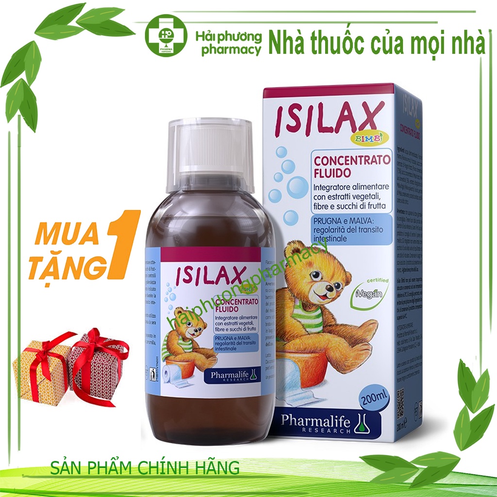 [Chính Hãng] Fitobimbi Isilax  Hỗ trợ giảm nguy cơ táo bón ở trẻ nhỏ (Chai 200ml )