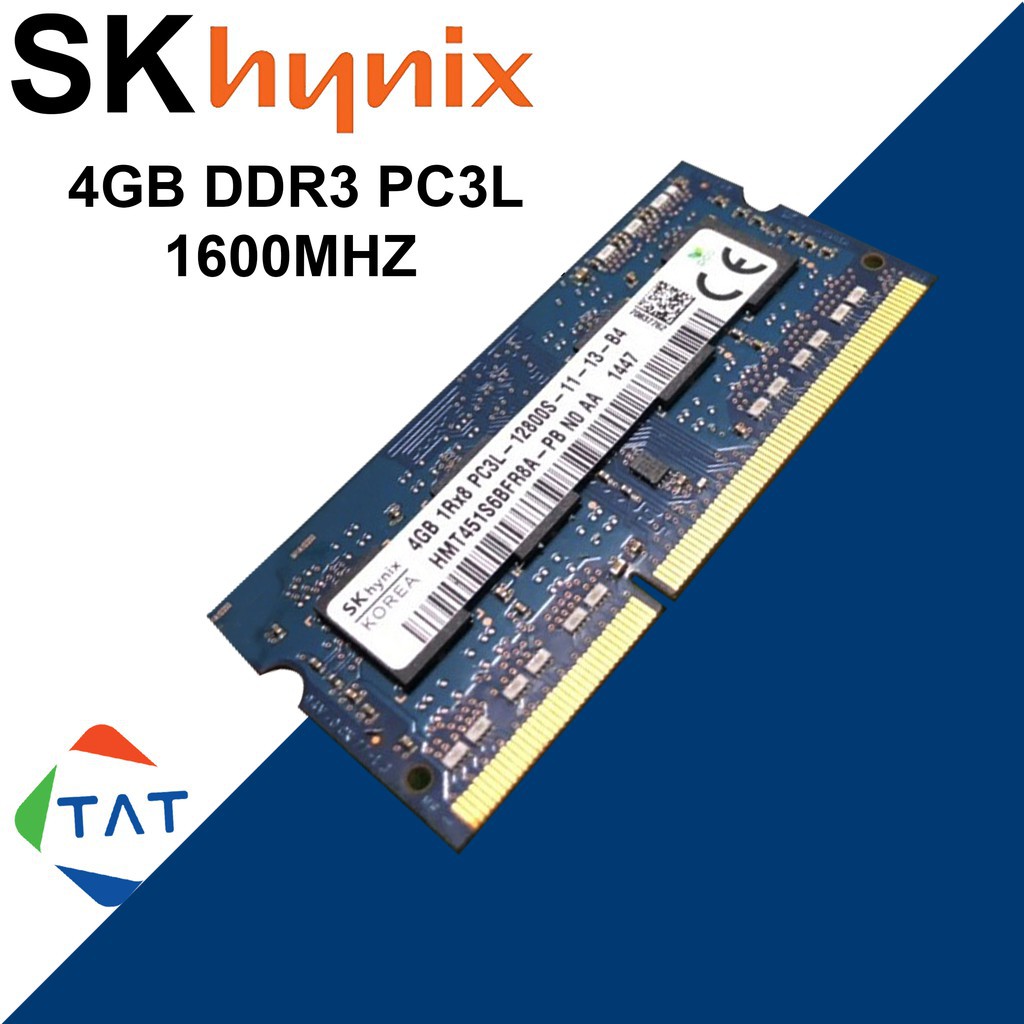 RAM DDR3 4GB Hynix Kingston Samsung 1600MHz PC3L-12800 1.35V Sodimm Dùng Cho Laptop Máy Tính Xách Tay BH 36T 1 Đổi 1