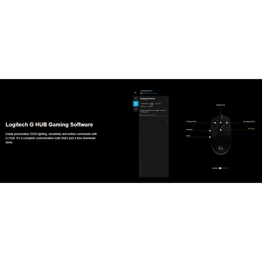 [Hỏa Tốc - HCM] Chuột Gamming Logitech G203 LIGHTSYNC RGB Lighting - Ngọc Viên Store