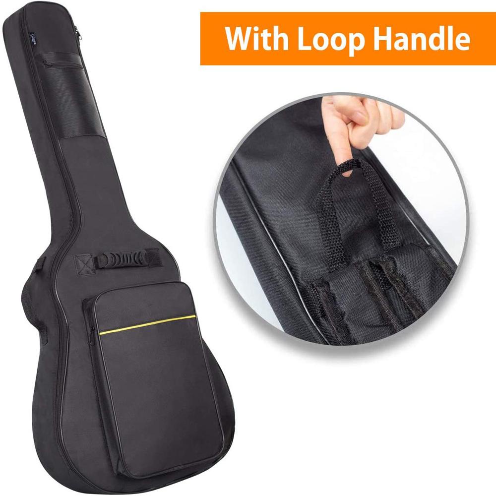 Túi Đựng Đàn Guitar Chất Lượng Cao Màu Đen 41 &quot;Kèm Tay Cầm Tiện Dụng