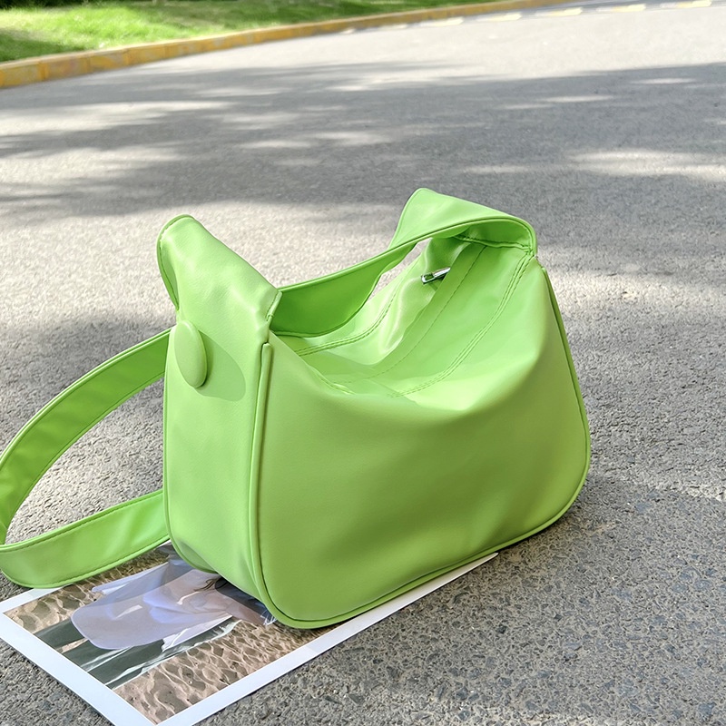 Túi Đeo Chéo Màu Trơn Có Khóa Kéo Thời Trang Cho Nữ