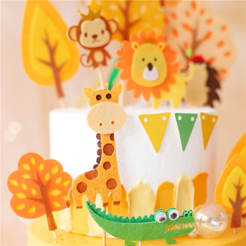 Que Cắm Trang Trí Bánh Hình Động Vật Dễ Thương