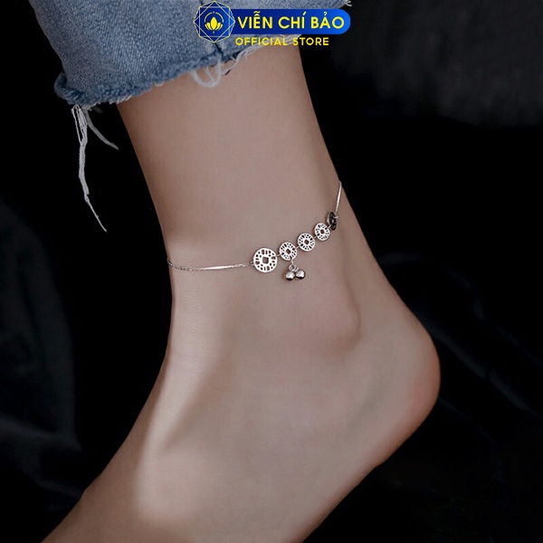 Lắc chân nữ kim tiền tài lộc chất liệu bạc Thái 925 thời trang phụ kiện trang sức nữ Viễn Chí Bảo L500115