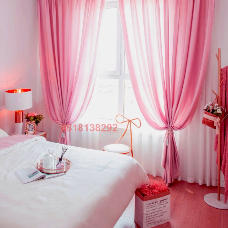 Rèm VOAN LỤA DÀY trang trí cửa sổ cửa chính,background,phông nền livestream chụp ảnh,studio,ngăn giường spa,decor phòng