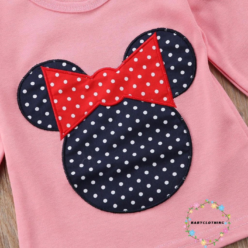 ღWSVღNew Kids Toddler Clothes Girls Polka Dot Long Sleeve Casual T Shirt Blouse Tops