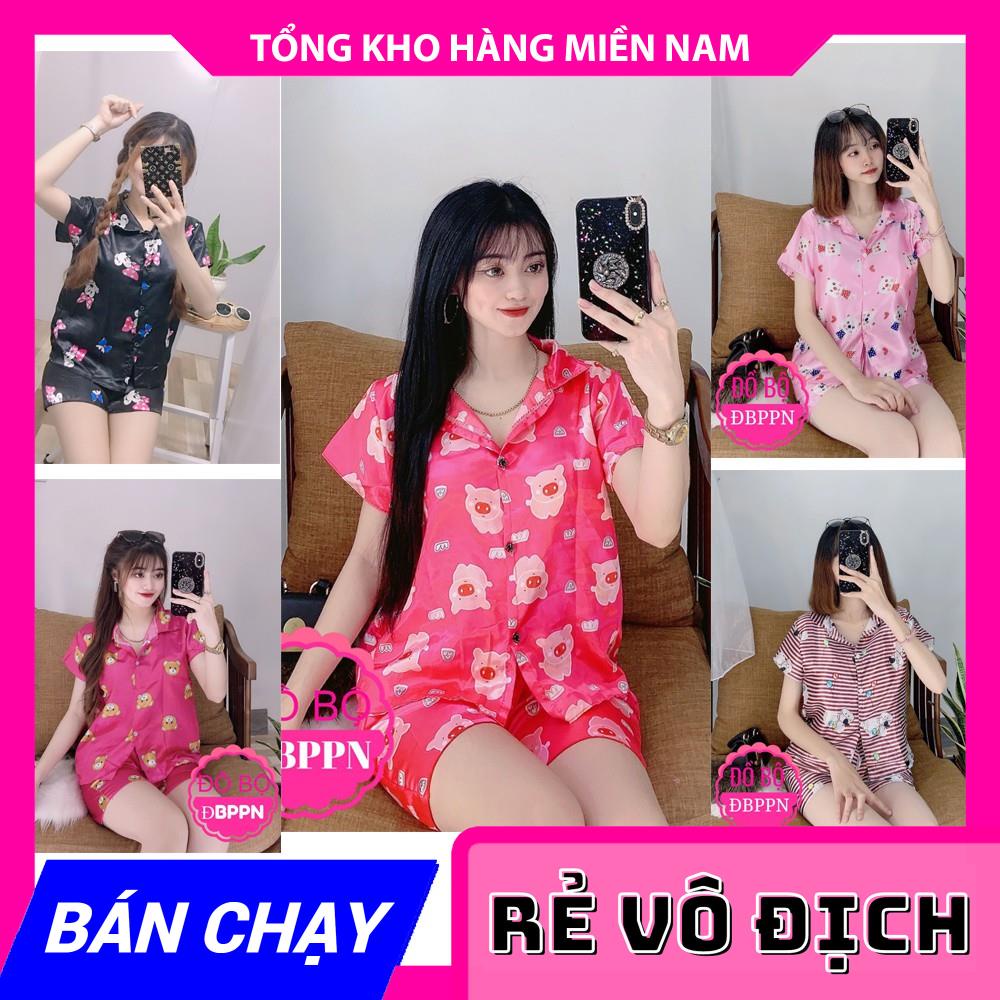 ĐỒ BỘ PHI BÓNG QUẦN ĐÙI IN HÌNH XINH ⚡ẢNH SHOP CHỤP⚡ ĐỒ BỘ NGỦ ĐÙI NỮ