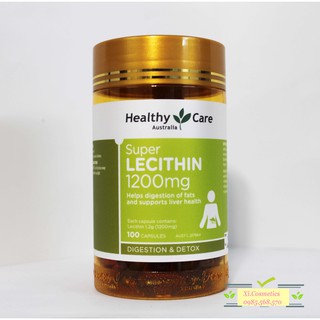 Viên uống Mầm đậu nành của Úc Healthy Care Super Lecithin 1200mg 100 viên