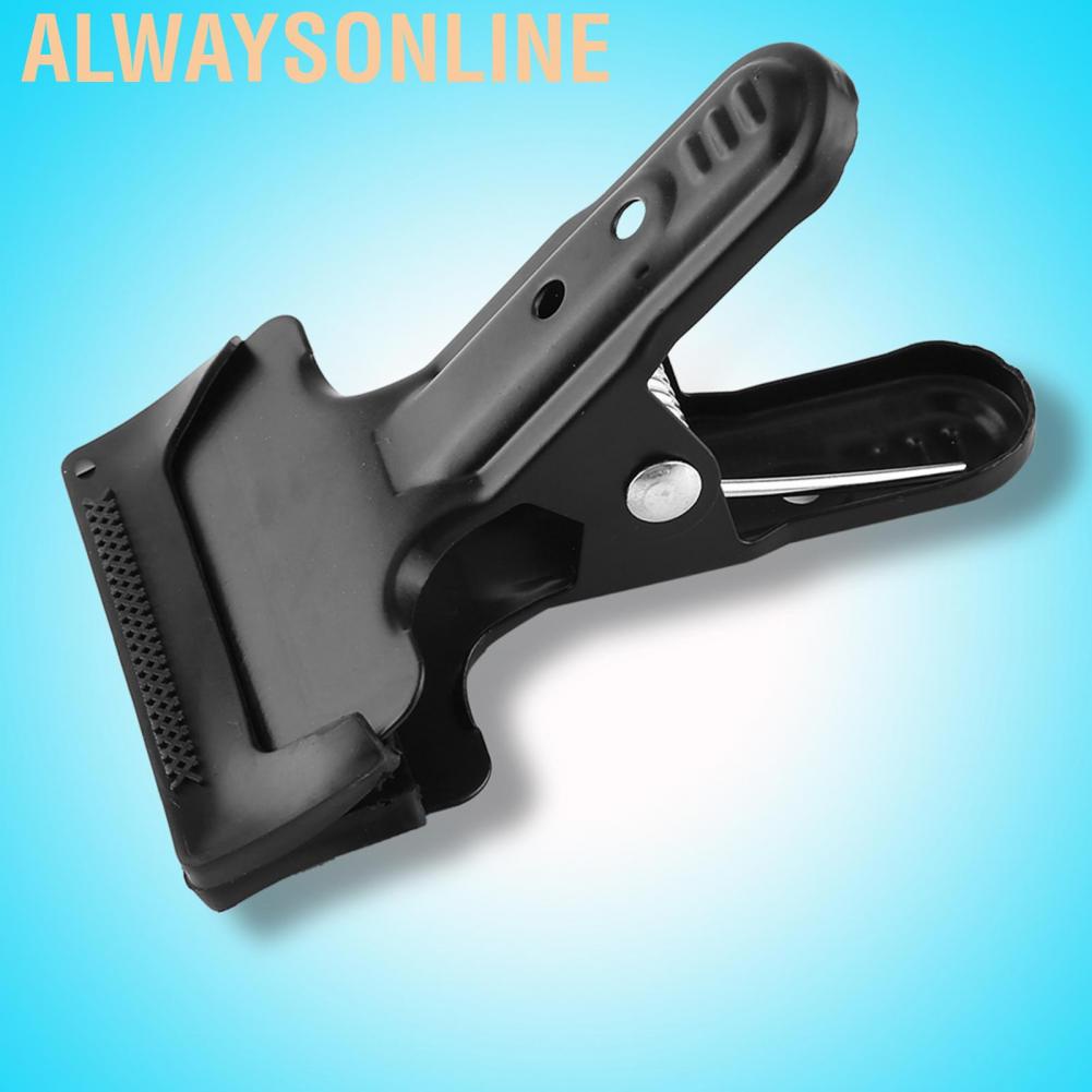 Alwaysonline Padded With Rubber Bumpers Spring Clamp Metal Backdrop Clip Well-Constructed for Muslin / Paper