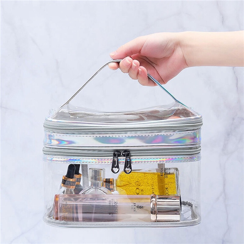Túi đựng đồ trang điểm EverToner trong suốt tiện lợi để mang theo