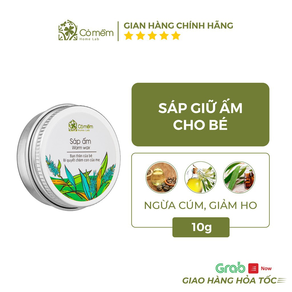 Sáp Ấm Cho Bé Chống Cảm Giảm Ho Cỏ Mềm 10g