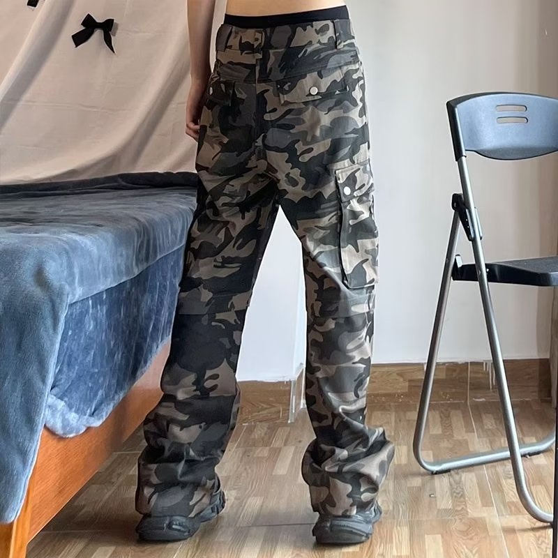 Quần Dài Lưng Cao Ống Rộng Họa Tiết Rằn Ri Thời Trang Mùa Hè Cho Nam | BigBuy360 - bigbuy360.vn