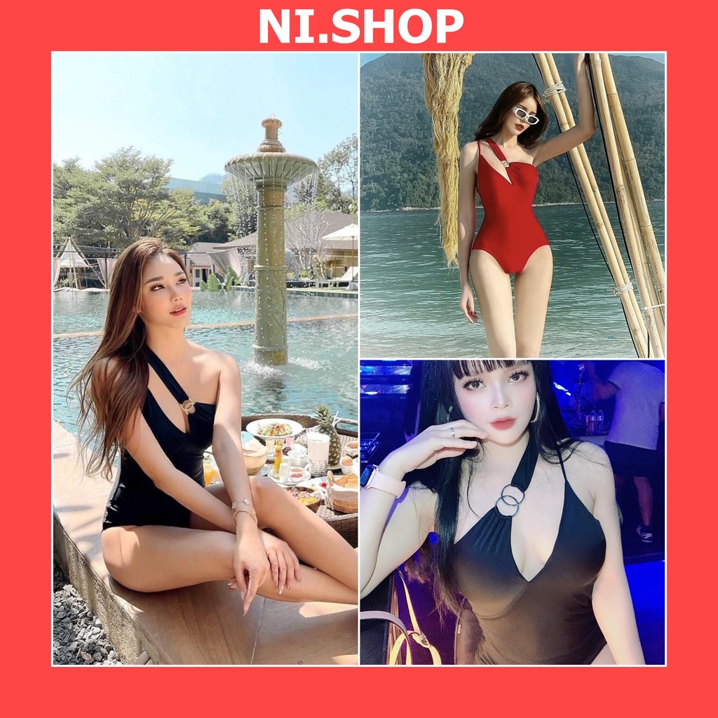 Bikini lệch vai phối khoen tròn sang chảnh Bikini Diệp Lâm Anh L08