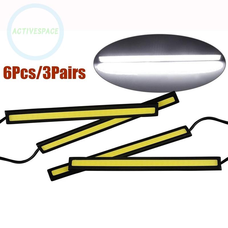 Bộ 6 thanh đèn LED ban ngày 12V 336LM 180° chống thâm nước màu trắng cho xe hơi | BigBuy360 - bigbuy360.vn