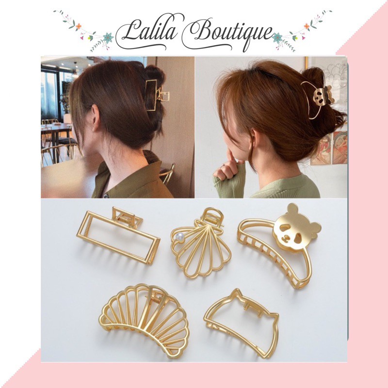 Kẹp Tóc Lalila Kim Loại Nhiều Hình Dễ Thương Phong Cách Hàn Quốc KT05