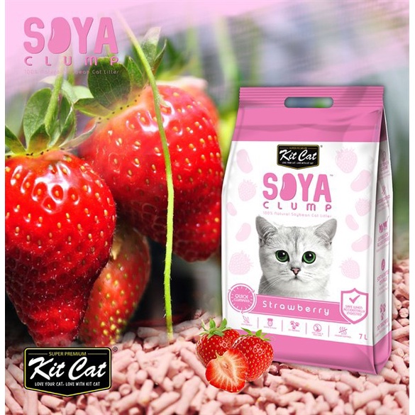 (Siêu tốc)Cát Vệ Sinh Đậu Nành Kit Cat Soya Clump Cho Mèo 7lit- 2.8kg