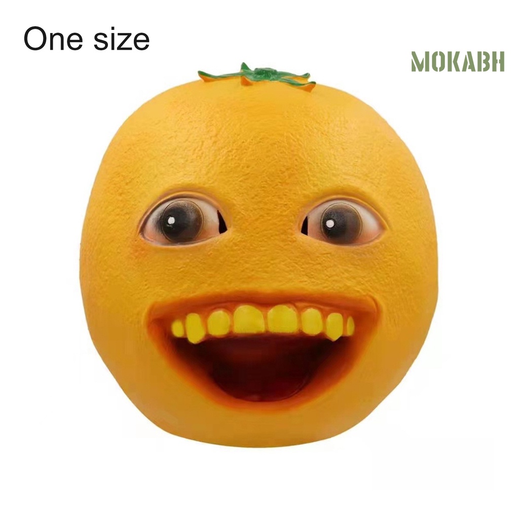 Halloween Che mặt Mềm mại Màu cam Biểu hiện trên khuôn mặt Đồ chơi Halloween Trang trí hóa trang Quà tặng sinh nhật