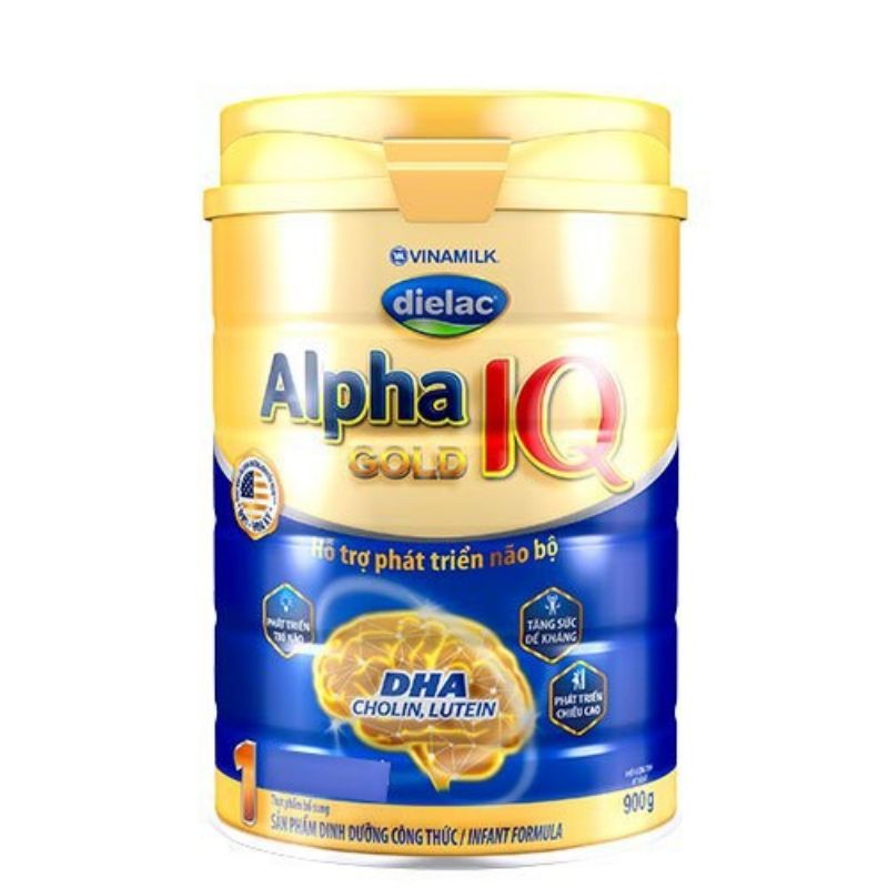 (date 16/1/2024(bột Dielac Alpha Gold IQ 1 900g (cho trẻ từ 0 - 6 tháng tuổi)