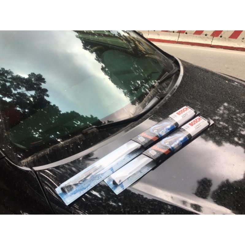 Gạt Mưa ô tô Bosch-Gạt mưa ô tô Bosch Aerofit không xương lưỡi gạt silicon, gạt sạch sâu, không gây tiếng ồn, đủ size