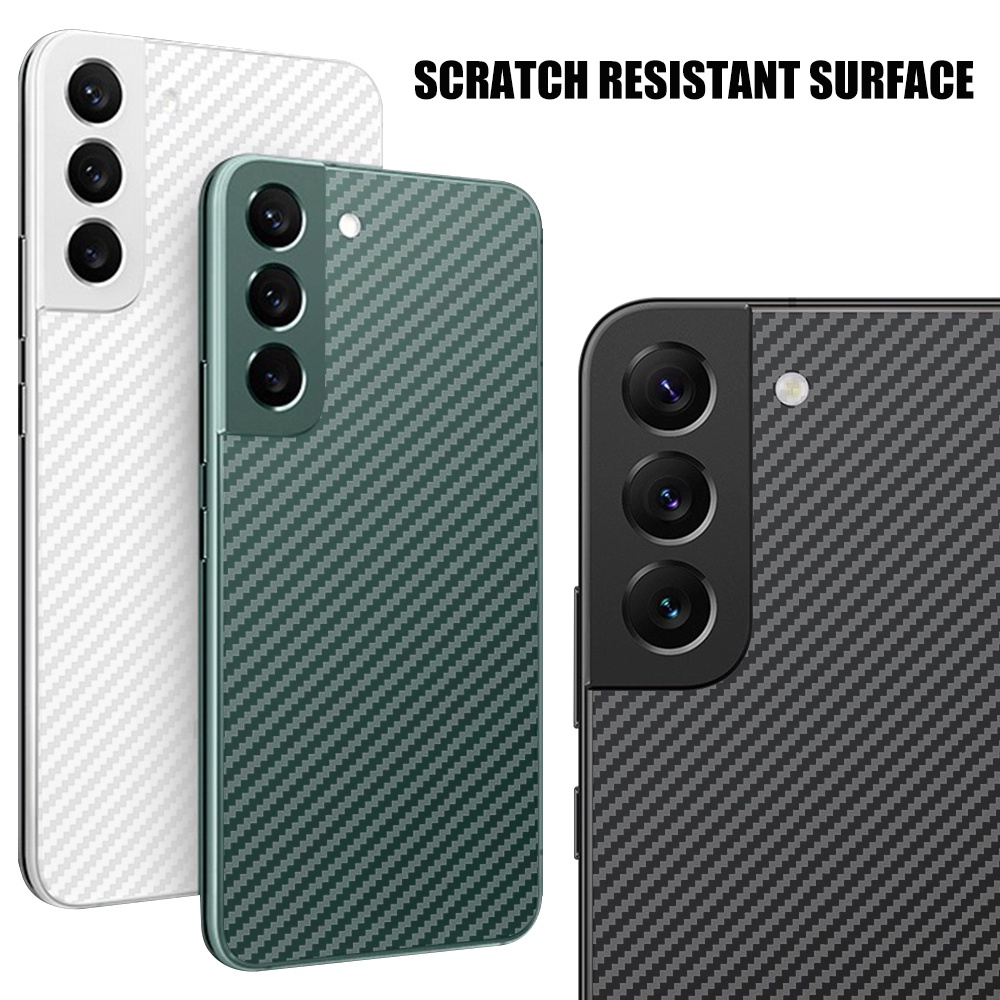 Miếng Dán Sợi Carbon 3 Trong 1 Bảo Vệ Ống Kính Máy Ảnh Cho Samsung S22 S22Plus S22Ultra