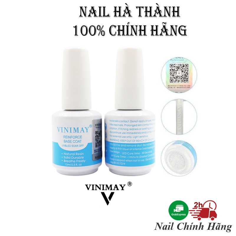 Cứng móng Vinimay, sơn cứng móng nail Chính Hãng 15ml