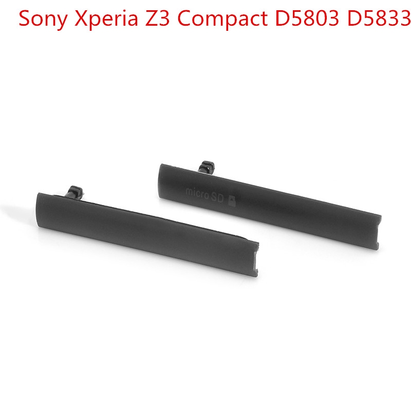 High Quality Micro USB SD SIM Slot Port Cover Caps For Sony Xperia Z Z1 Mini Z2 Z3/Z3 Compact Black