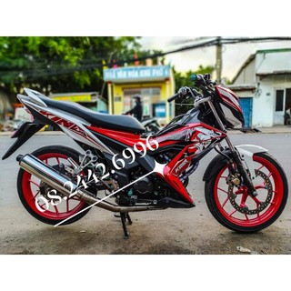 Tem rời King drag Sonic trắng đỏ cực ngầu. Tem 3 lớp cao cấp bao bay màu