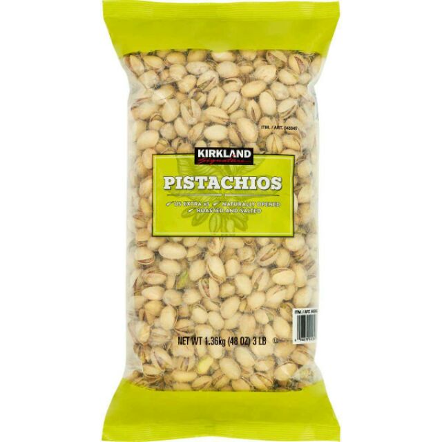 Hạt dẻ cười Kirkland Signarute PistaChios 1,36kg của Mỹ