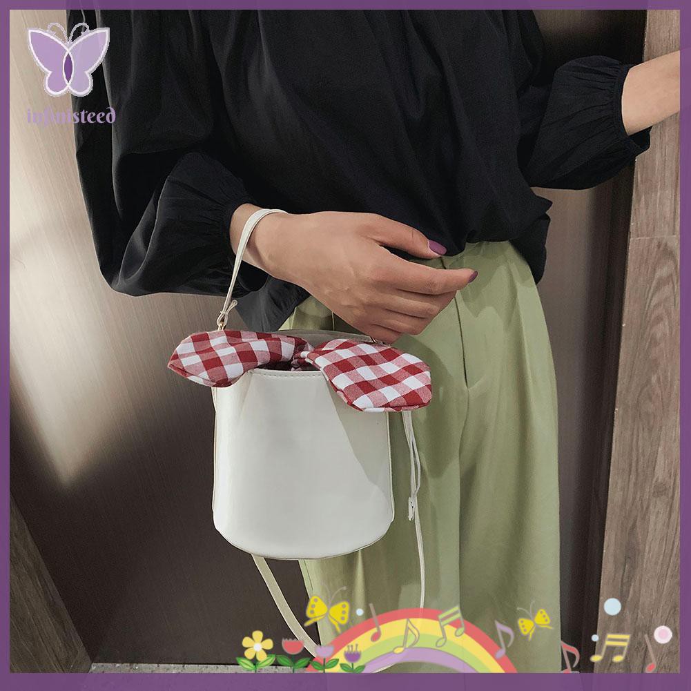 Túi Đeo Chéo Đính Nơ Họa Tiết Kẻ Sọc Thời Trang Cho Nữ | BigBuy360 - bigbuy360.vn