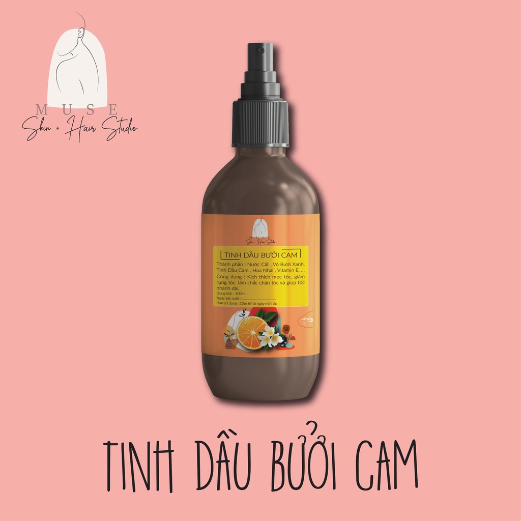 TINH DẦU BƯỞI CAM DƯỠNG TÓC, GIẢM RỤNG TÓC - MUSE